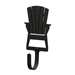 Adirondack Chair Black Metal Wall Hook -Extra Small