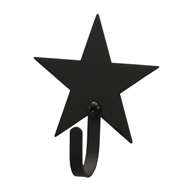 Star Black Metal Wall Hook -Extra Small