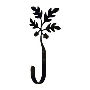 Acorn Black Metal Wall Hook -Large