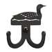 Loon Black Metal Double Wall Hook