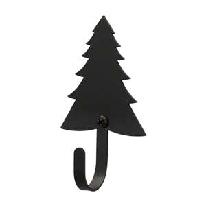 Pine Tree Black Metal Magnetic Wall Hook