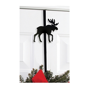 Moose Black Metal Wreath Hanger