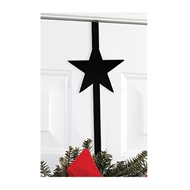 Star Black Metal Wreath Hanger