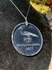 2022 "Egret" Etched Crystal Ornament