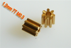 1.2mm Pinion gear 0.3M 7T (HP03SE use)