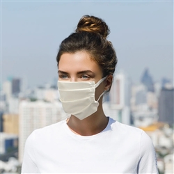 Intedge INTE12M-B Reusable Face Mask w/ Elastic Band - 65/35 Poly/Cotton, 1 Mask