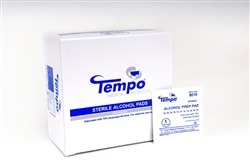 Tempo Sterile Alcohol Pads, Box of 200