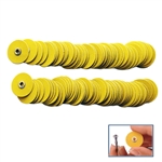 YELLOW SANDING DISCS (Snap-on) Coarse - 7/8" Diameter