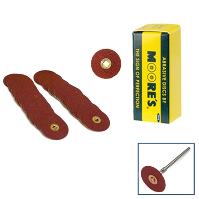 MOOREÂ´S SANDING DISCS (Snap on) Diameter 7/8" - Grit Coarse