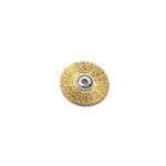 UNMOUNTED BRASS WHEELS Type: Crimped - Diameter: 1"