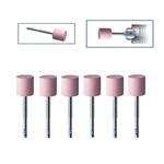 SILICONE MOUNTED CYLINDERS Very Fine Grit - 14mm long x 12 mm diameter