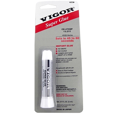 Vigor Super Glue Setting Time (45s-60s)