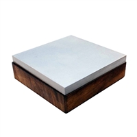 STEEL BENCH BLOCK WITH WOODEN BASE