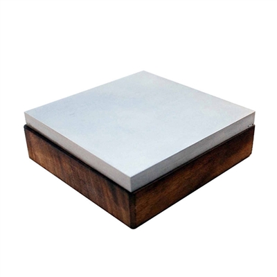 STEEL BENCH BLOCK WITH WOODEN BASE