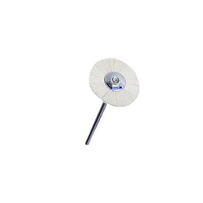 MINI MOUNTED BRISTLE WHEELS Style Soft. Diameter 1"