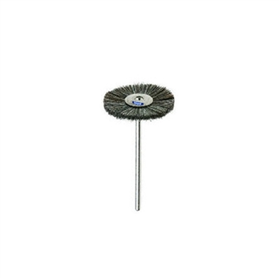 MINI MOUNTED BRISTLE WHEELS Style Stiff. - Diameter 1"