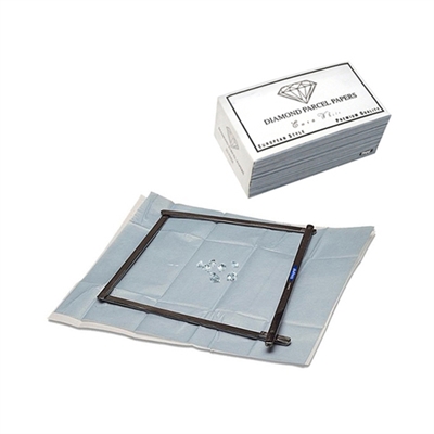 DIAMOND PARCEL PAPER</br>White / Blue - Package 100