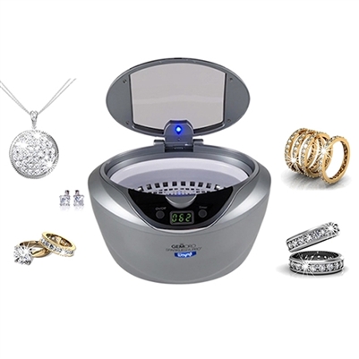 Gemoro Sparkle Spa PRO Slate Personal Ultrasonic Jewelry Cleaner