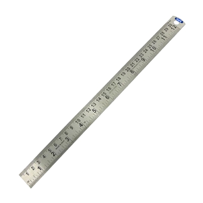 INDUSTRIAL STEEL RULER 12â