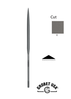 BARRETTE NEEDLE FILE Swiss Made Grobet  Length 6-1/4"- Cut 0