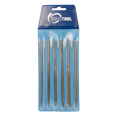 EUROTOOL NEEDLE FILE SET  6 Pcs Length 5-1/2" - Cut 2