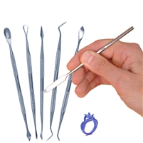 DOUBLE ENDED WAX CARVER SET</BR>6PCS