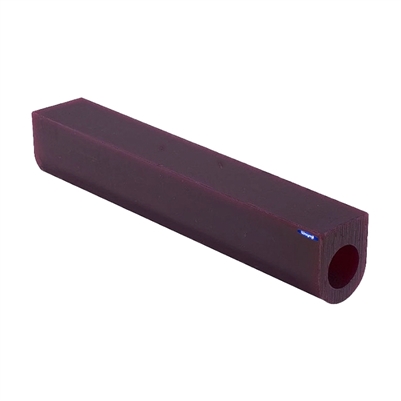 FLAT TOP MATT WAX TUBES   Dimensions: 6"L x 1"W x 1-1/8H   Grade: Medium  - Color: Purple