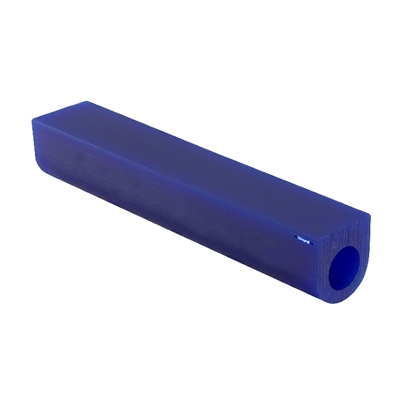 FLAT TOP MATT WAX TUBES   Dimensions: 6"L x 1-W x 1-1/8H   Grade: Soft  - Color: Blue