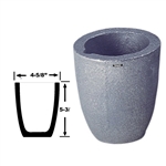 GRAPHITE MELTING CRUCIBLES  Style 4 4-5/8" dia. (outside)