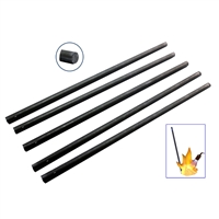 GRAPHITE STIRRING ROD</br> 12" x 5/8" <br> Package of 5