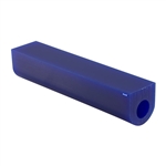 FLAT TOP MATT WAX TUBES   Dimensions: 6"L x 1-1/4-W x 1-1/4H   Grade: Soft  - Color: Blue
