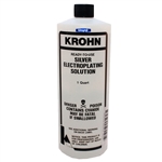 BRIGHT SILVER ELECTROPLATING SOLUTION  1 Quart - 0.946 lt