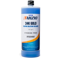 ECO-FRIENDLY 24K COLOR GOLD PLATING SOLUTION FOR BATH PLATING 1 QUART 32 OZ CYANIDE FREE