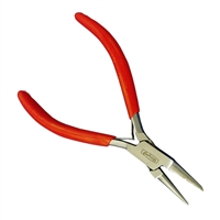 This groovy wire looping pliers have 3 grooves in the flat nose part of the plier which you can use as guides to make uniform loops every time.