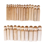 WOOD DAPPING PUNCH SET  24 Pcs