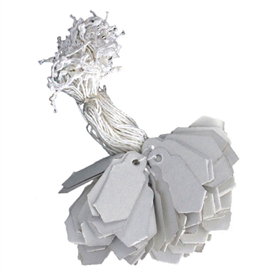 PAPER JEWELRY TAGS </br>Size 1-1/4" x 1/2" </br>Package of 1000