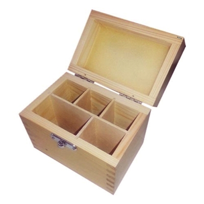 5 COMPARTMENTS WOODEN BOX