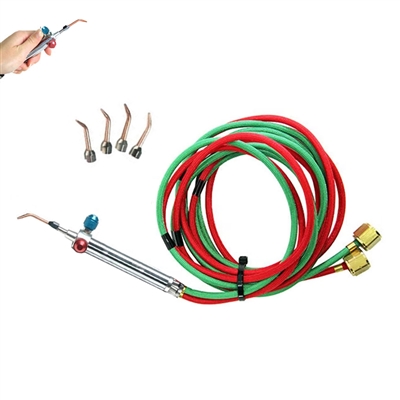 GENTEC SMALL TORCH KIT With5 Tips Acetylene/Oxygen