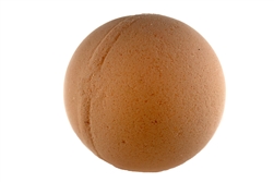 vegan bath bomb for sensitive skin with cocoa butter and pumpkin spice fragrance
