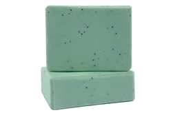vegan soap for sensitive skin lime poppy seed fragrance and raw cocoa butter