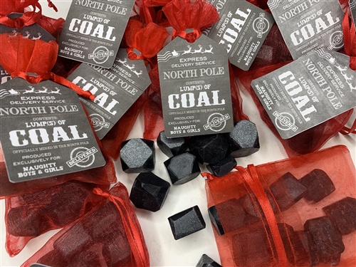 Stocking Stuffer Lump of Coal Soap on the Naughty List Bag Small