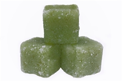 preservative free exfoliating Sugar Cubes in fresh pinon pine fragrance