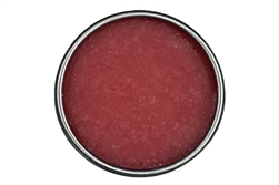 Natural edible raspberry lip scrub