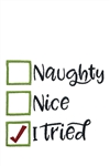 Naughty-Nice Holiday Tea Towel