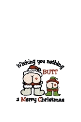 Nothing Butt A Merry Xmas Holiday Tea Towel