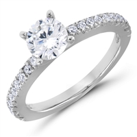 Breathless Desire French PavÃ© Diamond Matching Band