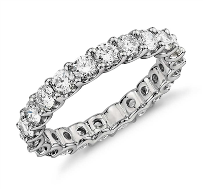 Lunar Prize Diamond Eternity Ring in Platinum or Gold 2 ct. tw.