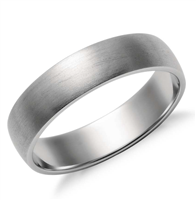 Platinum Spring Matte Classic Wedding Ring 5mm