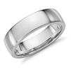 Astral Horizon Low Dome Comfort Fit Wedding Ring in Platinum or Gold 6mm