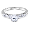 Aphrodite's Star Floating Diamond Engagement Ring F-G VS1-VS2